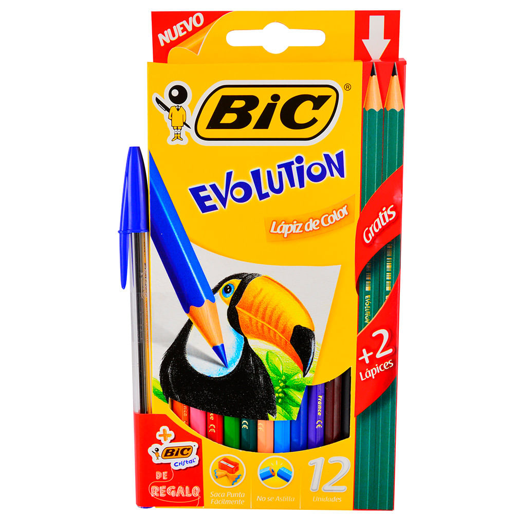 colores bic evolution 12