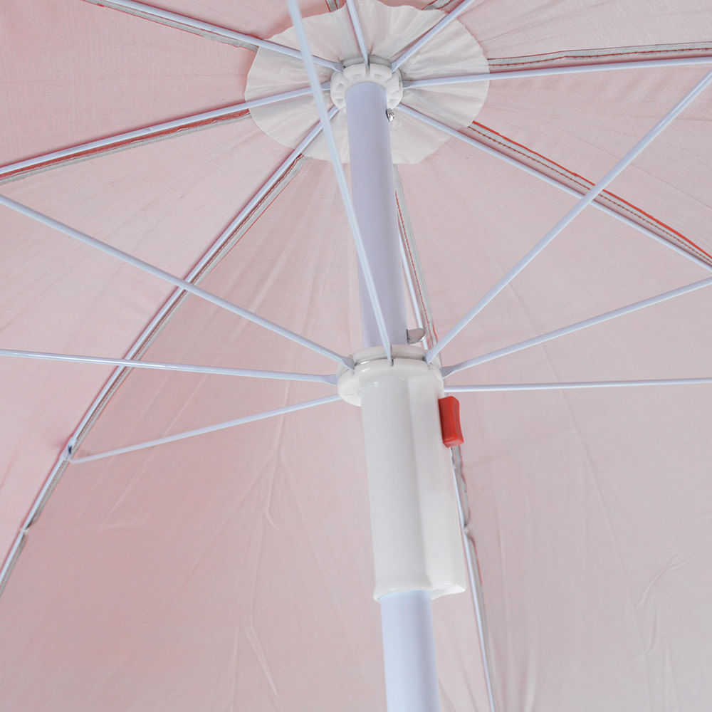 Sombrilla en nylon con filtro UV Roja - disco