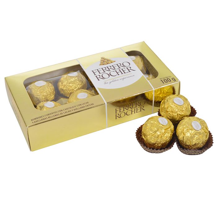 Bombones-FERRERO-ROCHER-8-unidades-100-g------------ Bombones-FERRERO-ROCHER-8-unidades-100-g------------