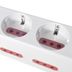 Toma-multiple-c-llave-shuko-modul-8-sal-hl3075-HOME-LEADER