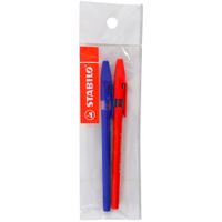 Boligrafo-STABILO-Liner-2-un.-azul-rojo