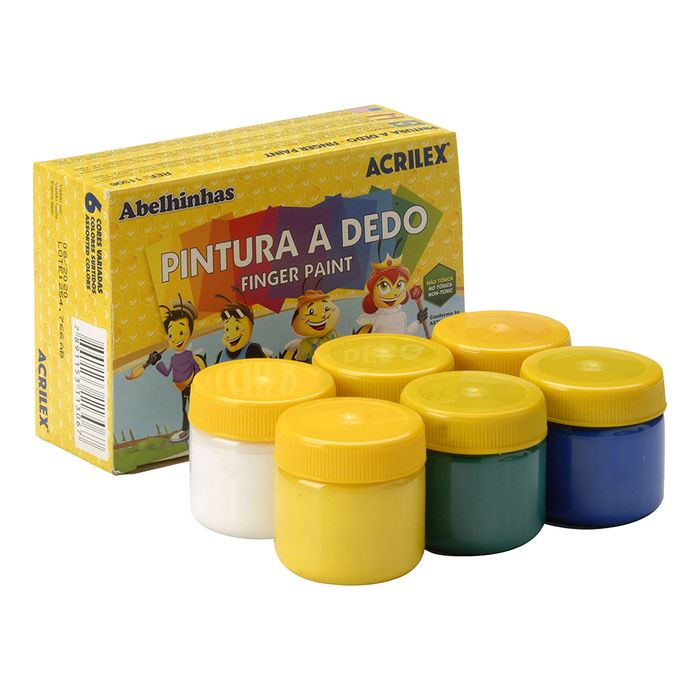 Pintura-para-dedo-ACRILEX-6-colores Pintura-para-dedo-ACRILEX-6-colores