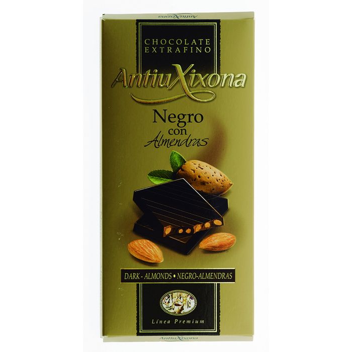 Chocolate-ANTIU-XIXOAN-Negro-con-Almendras-125-g Chocolate-ANTIU-XIXOAN-Negro-con-Almendras-125-g