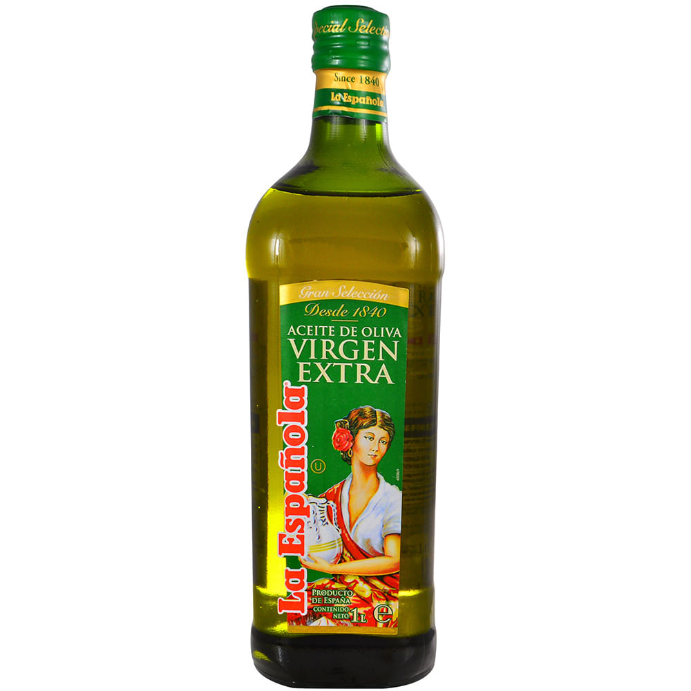 Aceite de Oliva Extra Virgen 1 L Botella de Vidrio