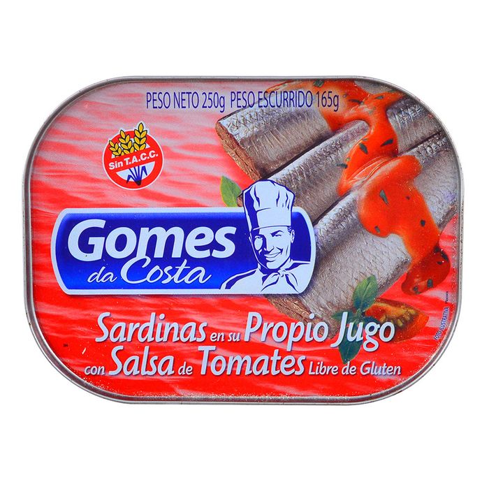 Sardinas en salsa de tomate GOMES DA COSTA 250 g devotoweb