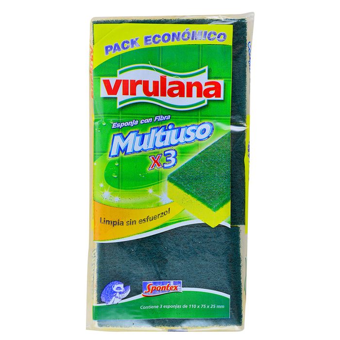 Fibra-Esponja-VIRULANA-Extradelgada-Multiuso-x3 Fibra-Esponja-VIRULANA-Extradelgada-Multiuso-x3