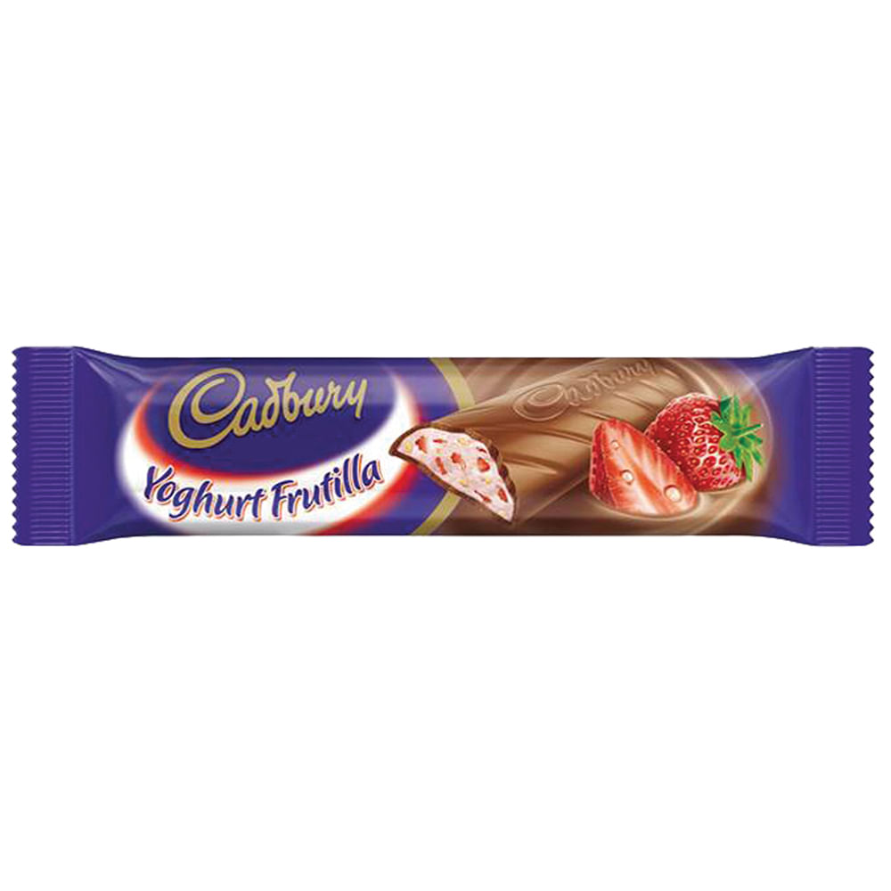 Chocolate CADBURY Yoghurt Frutilla 27 g disco Chocolate CADBURY Yoghurt Frutilla 27 g disco