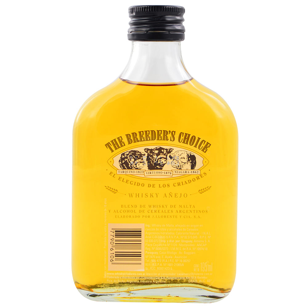 Whisky Criadores THE BREEDER'S CHOICE petaca 195 ml devotoweb
