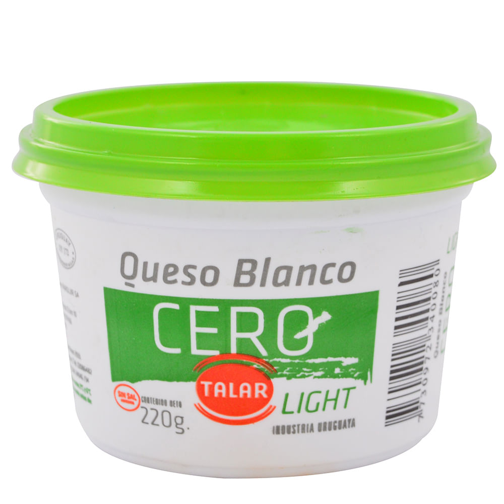 Queso blanco cero TALAR 220 g devotoweb