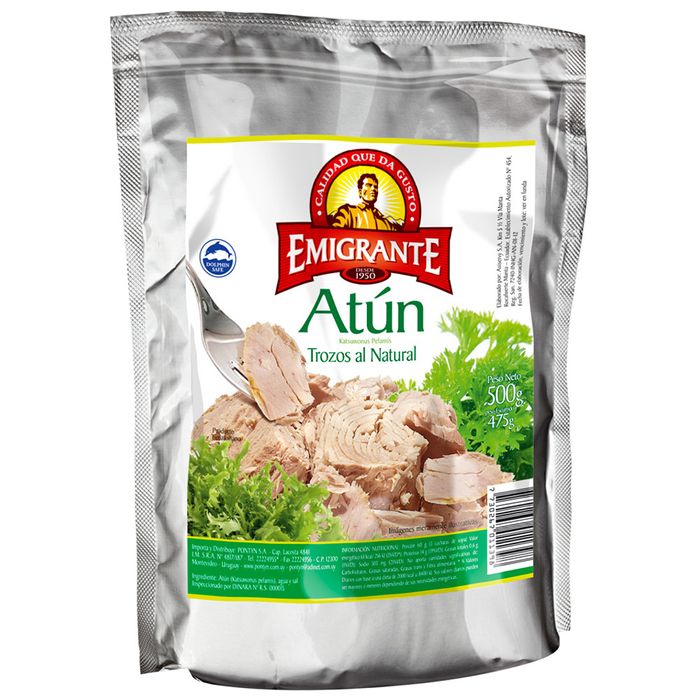 Atun-Trocitos-Al-Natural--EMIGRANTE-Pouch-500-g Atun-Trocitos-Al-Natural--EMIGRANTE-Pouch-500-g
