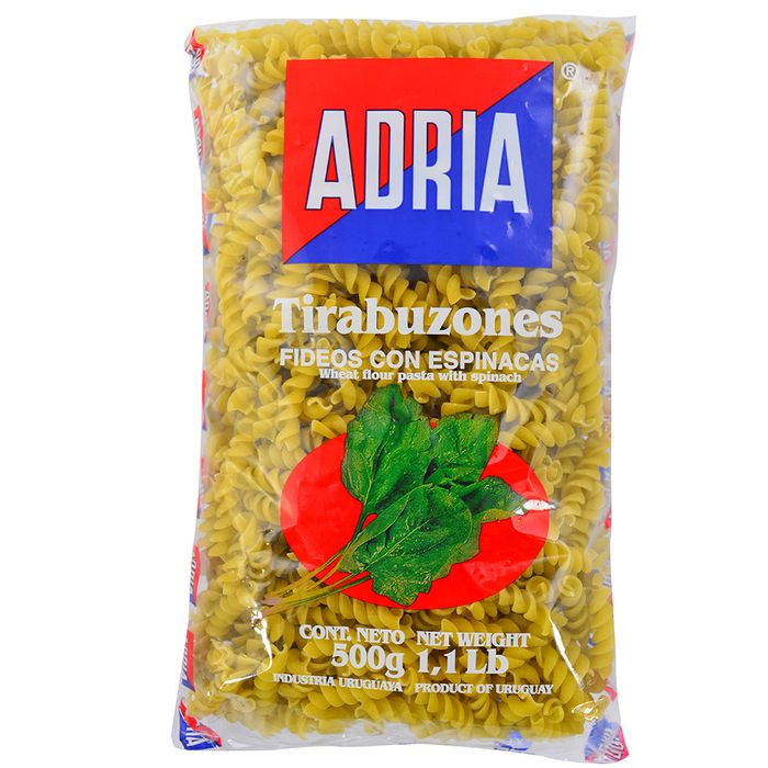 Fideo-Espinaca-ADRIA-Tirabuzon-500-g Fideo-Espinaca-ADRIA-Tirabuzon-500-g