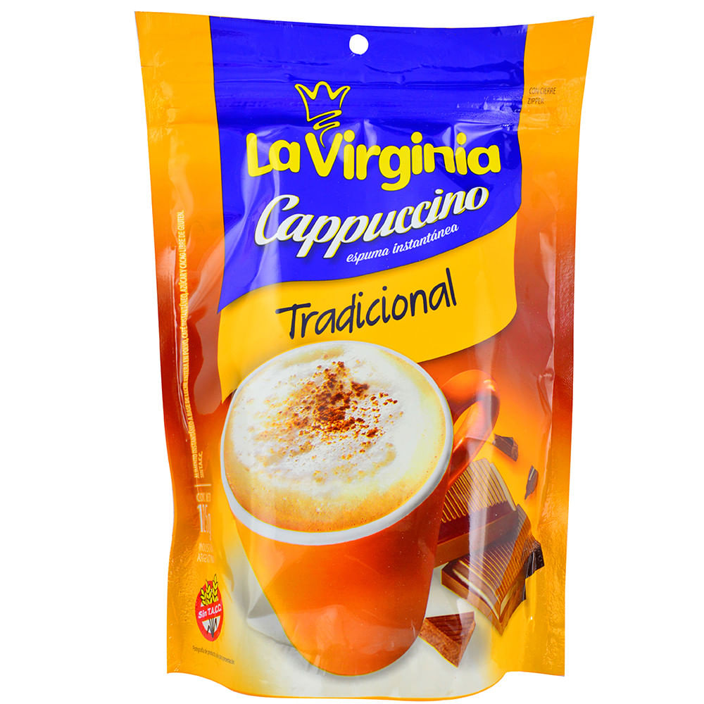 Cappuccino instantáneo LA VIRGINIA sachet 125 g disco