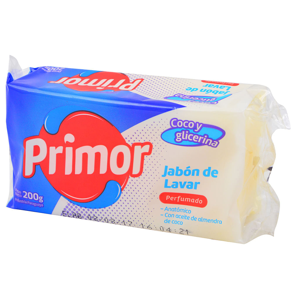 Jabón en barra PRIMOR Blanco 200 g - devotoweb