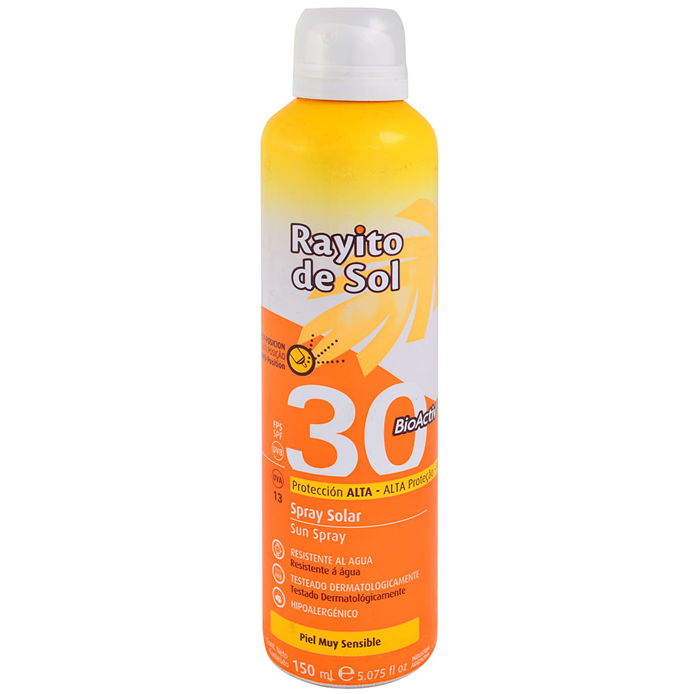 Protector solar Rayito de Sol fps 30 150 ml - devotoweb