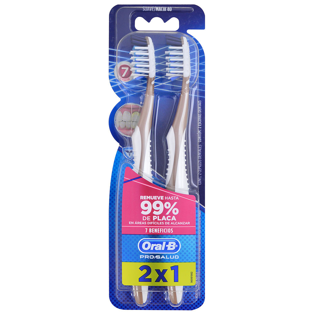 Pack 2x1 Cepillo Dental Oral-B 7 Beneficios - Geantfood