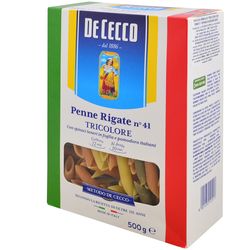Fideo-penne-rigate-tricolore-De-Cecco-500-g