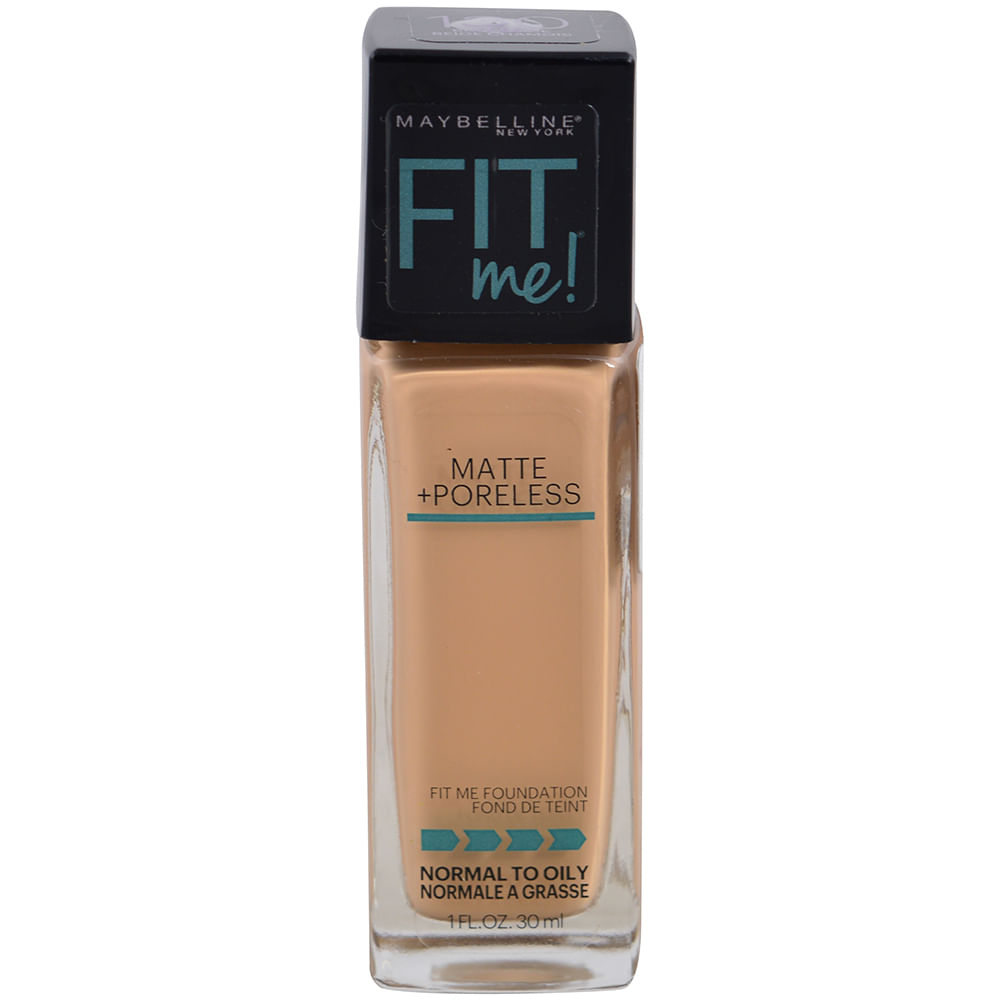 Base Maybelline Fit Me Matte + Poreless 130 Buff Beige - disco tonos maybelline fit me matte and poreless