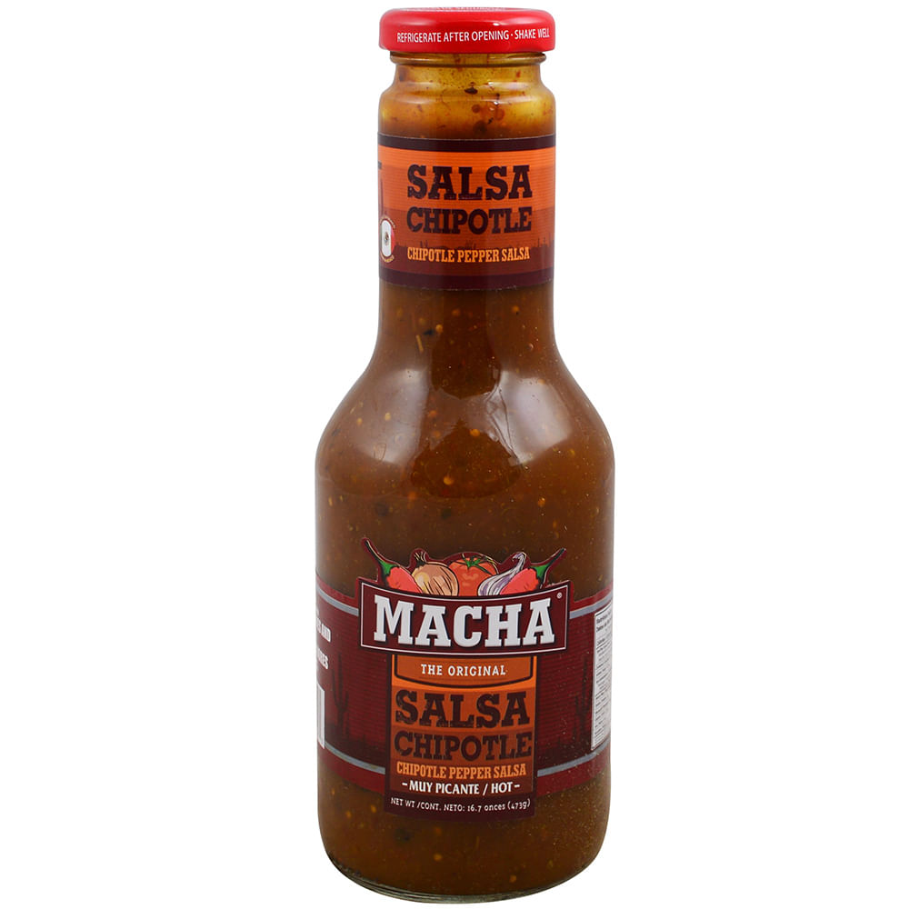 Salsa chipotle hot MACHA 474 g disco