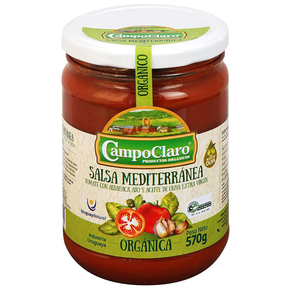 Salsa mediterránea CAMPOCLARO 570 g disco