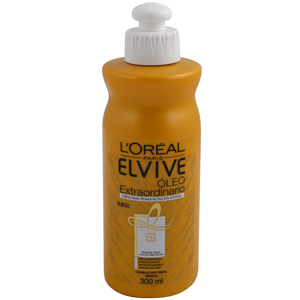 Crema de tratamiento ELVIVE oil ext. coconut 300 ml disco