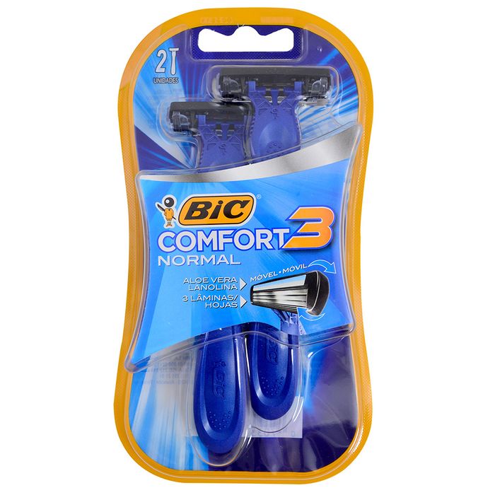 Afeitadora-BIC-Comfort-3-Movil-Normal-x-2-un. Afeitadora-BIC-Comfort-3-Movil-Normal-x-2-un.