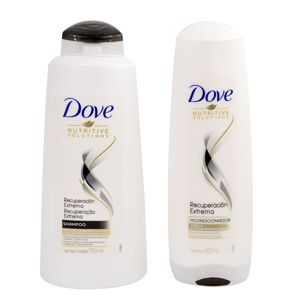 Pack Dove shampoo 750 ml + acondicionador 400 ml geantfood
