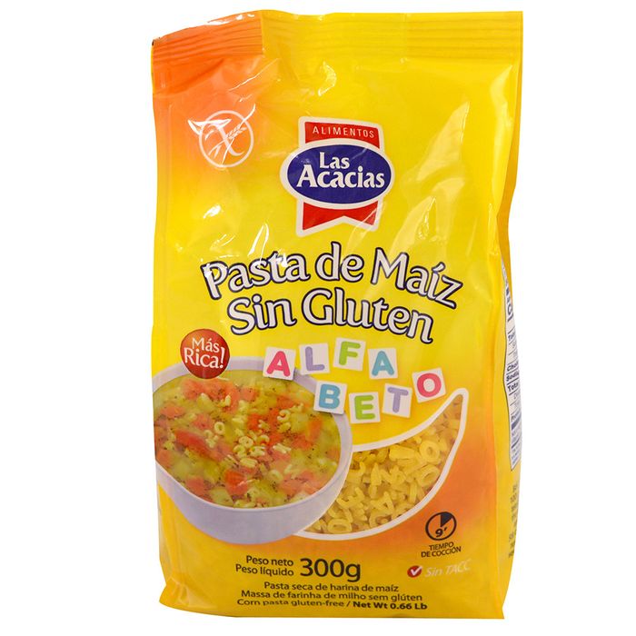 Pasta-de-maiz-alfabeto-Las-Acacias-300-g Pasta-de-maiz-alfabeto-Las-Acacias-300-g