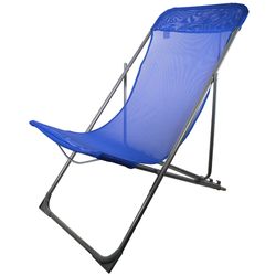 Silla-plegable-alta-de-acero-y-textilina-azul