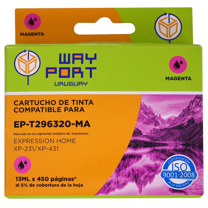 Cartucho-way-port-para-Epson-Mod.-XP231-t296320-13ml-ma-xl