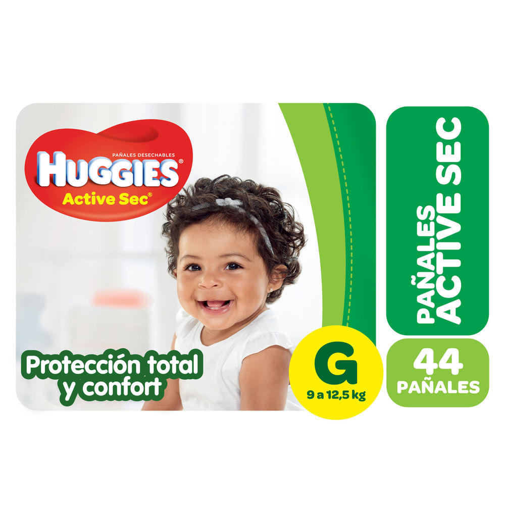 pañal huggies active sec g