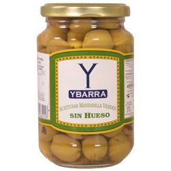 Aceitunas-sin-carozo-verdes-Ybarra-180-g