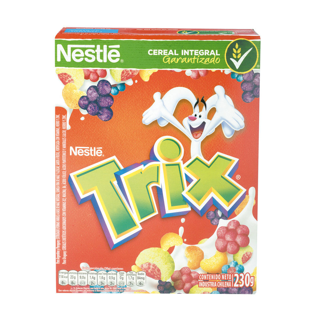 Cereal Trix Nestlé 230 G 90 G De Regalo Grupodiscouruguay