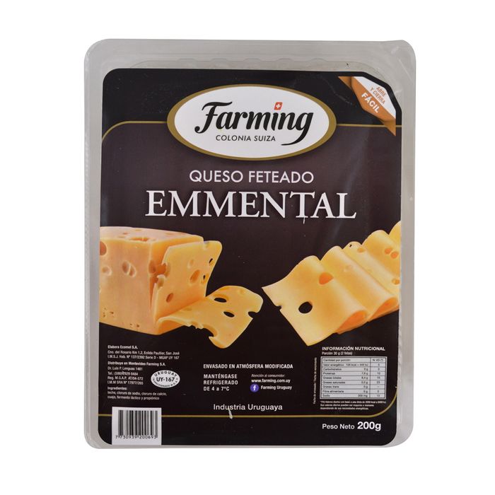 Queso-emmental-fetas-FARMING-200-g Queso-emmental-fetas-FARMING-200-g