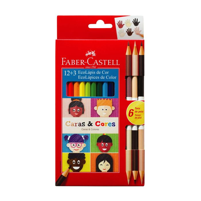 Lapices-de-colores-FABER-CARAS-Y-COLORES-12-un-Nuevo Lapices-de-colores-FABER-CARAS-Y-COLORES-12-un-Nuevo
