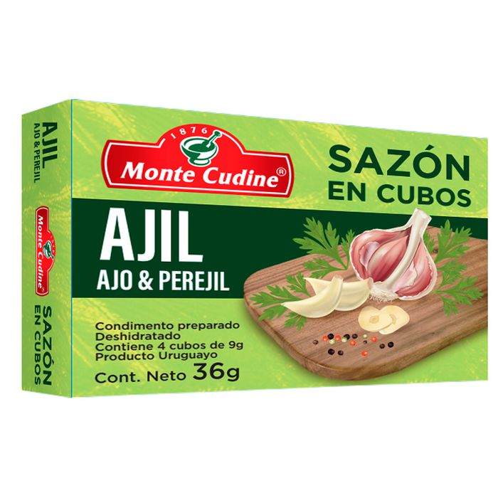 Sazon-en-Cubos-Ajo-Y-Perejil-MONTE-CUDINE-4-un. Sazon-en-Cubos-Ajo-Y-Perejil-MONTE-CUDINE-4-un.