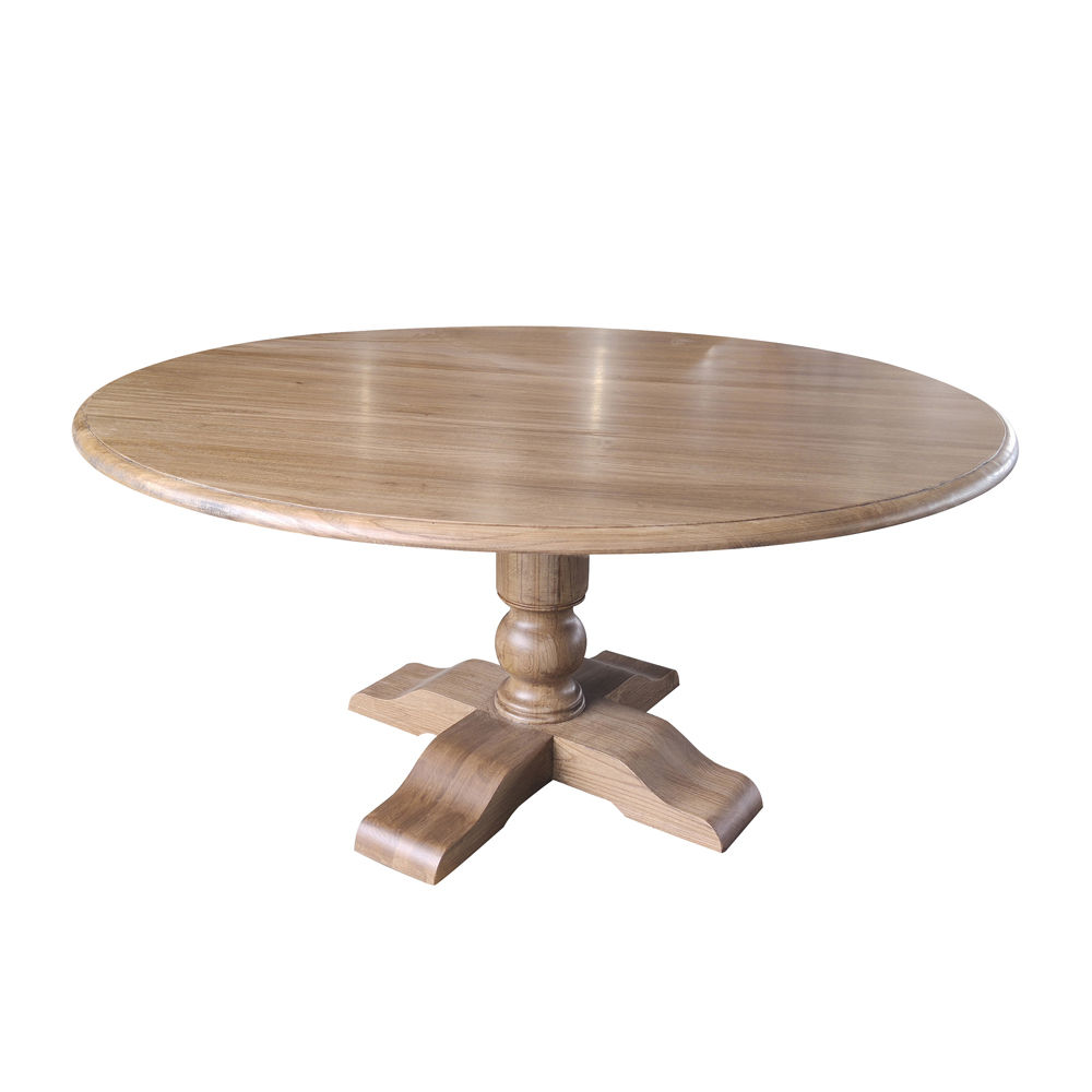 Mesa Redonda Madera Natural Diametro 152x77cm Devotoweb