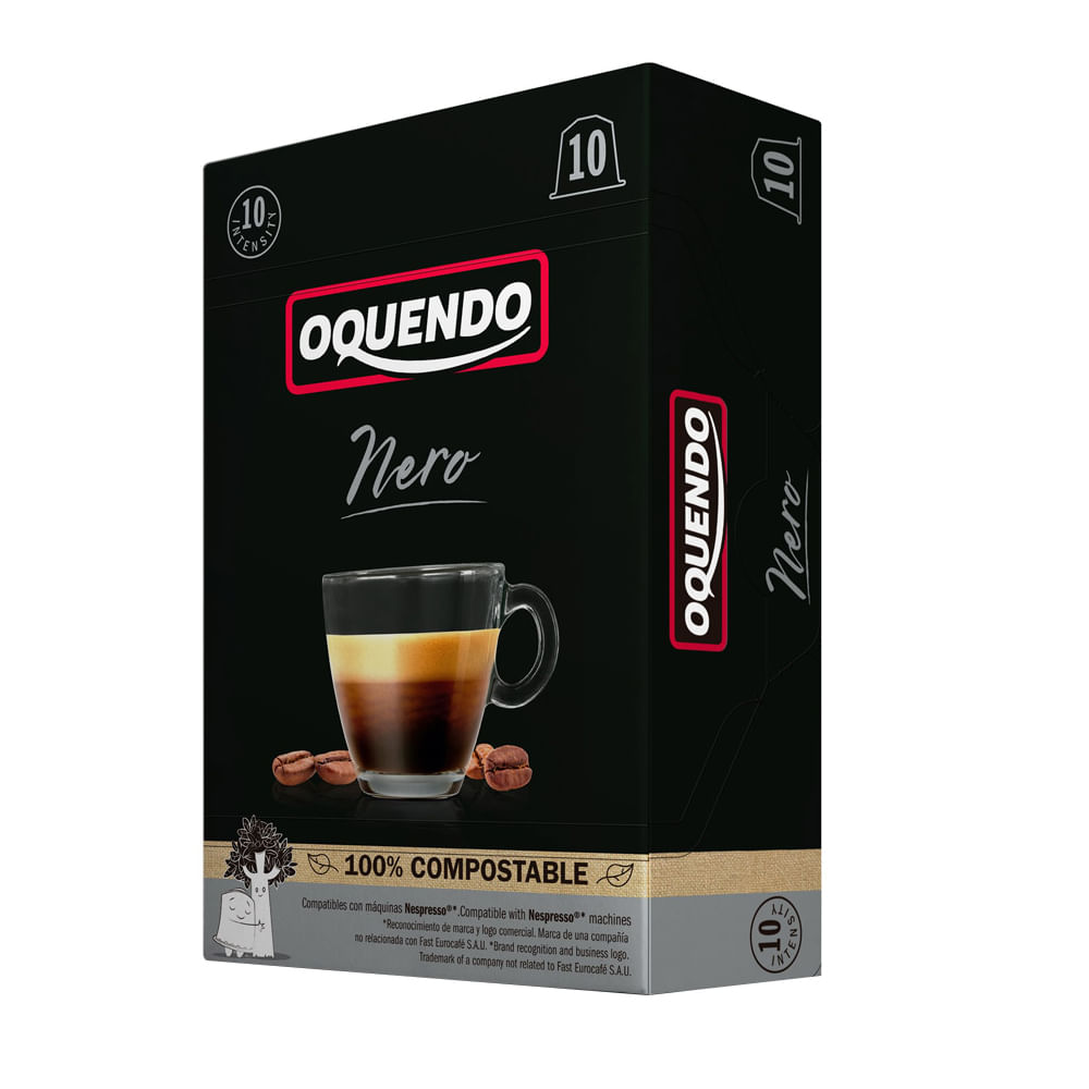 Capsulas de café OQUENDO nero 50 g - disco