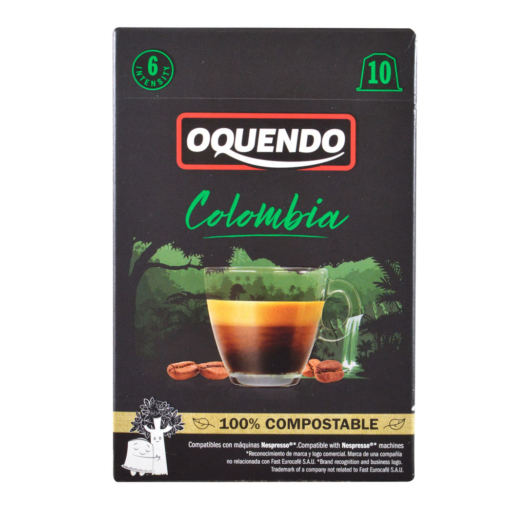 Capsulas de café OQUENDO colombia 10 un. 50 g - disco