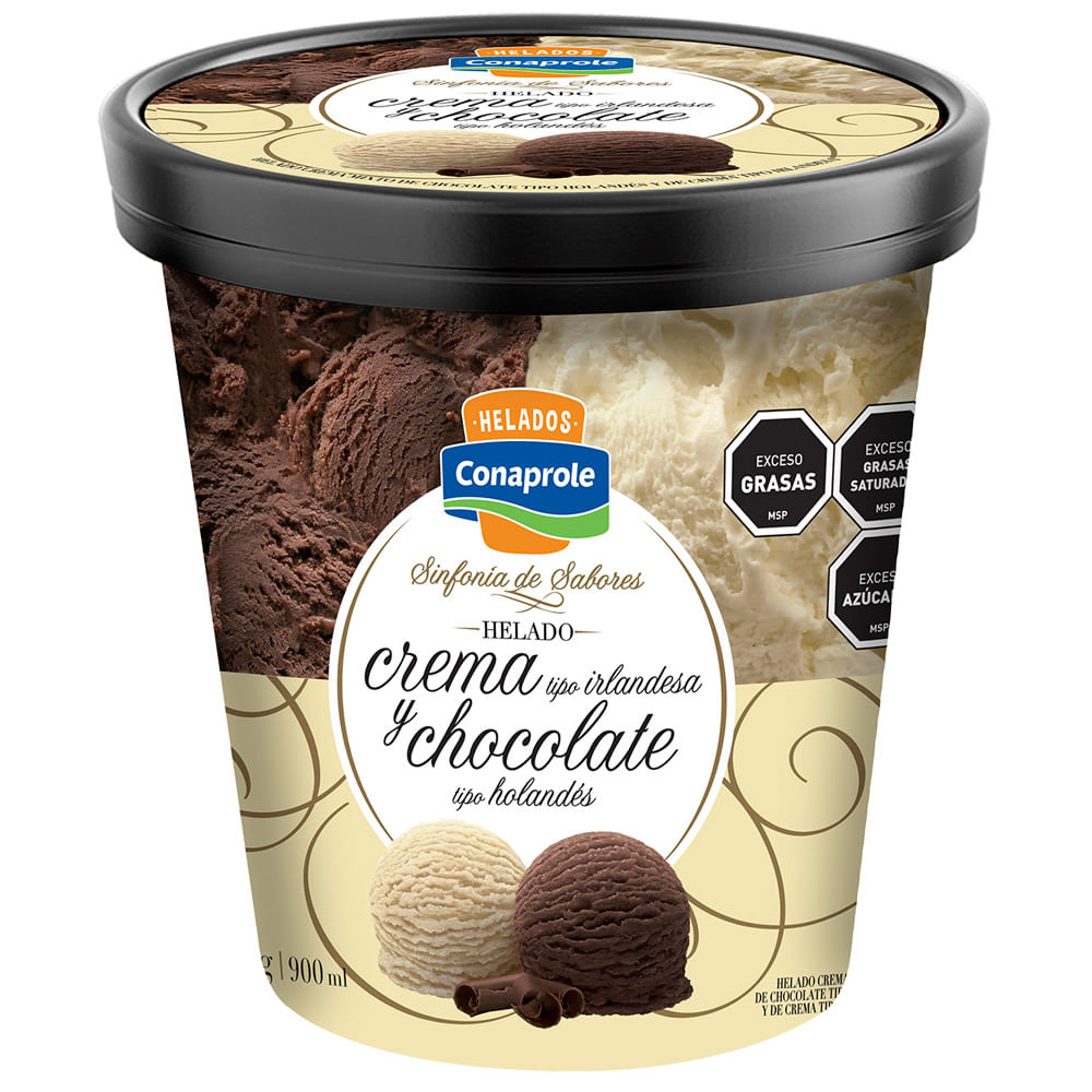 Helado Conaprole Crema Irlandesa Y Chocolate Holandes 500 G Disco