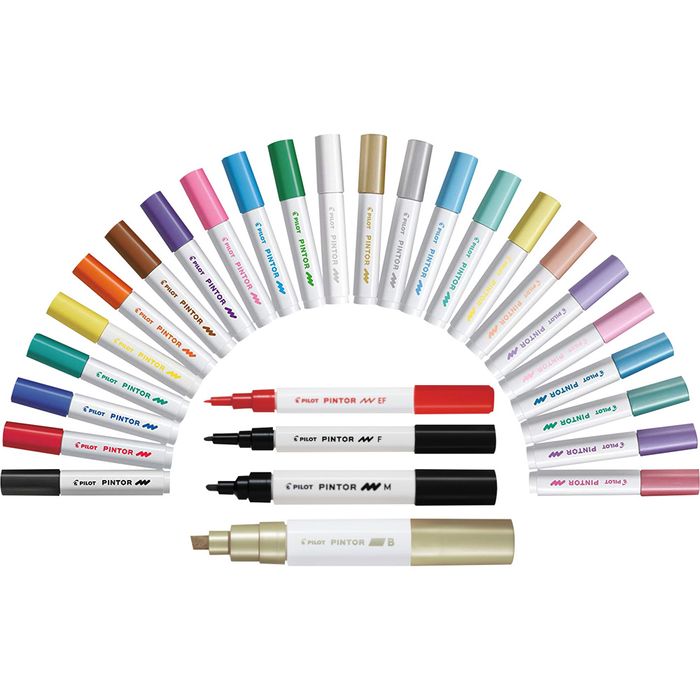 Marcador-PILOT-pintor-tinta-pigmentada-trazo-extra-fino-y-medio