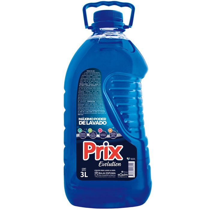 Detergente líquido para ropa PRIX Evolution bidón 3 L - devotoweb