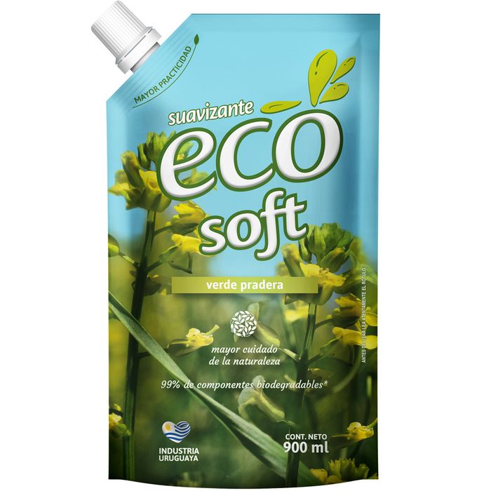 Suavizante-Verde-Pradera-ECO-SOFT-doy-pack-900-ml