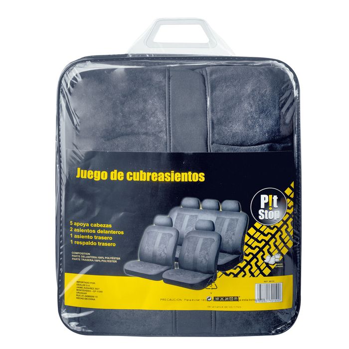 Set-de-cubreasientos-PIT-STOP-9-piezas-gris