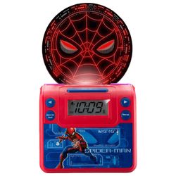 Reloj-despertador-MARVEL-Spiderman-con-cargador-USB