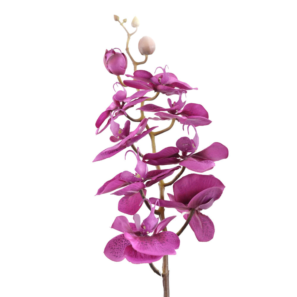 Flor artificial orquídea color morada - devotoweb