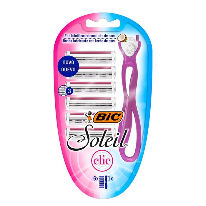 Afeitadora-BIC-Solei-Clic-bs-pq.-6-un. Afeitadora-BIC-Solei-Clic-bs-pq.-6-un.