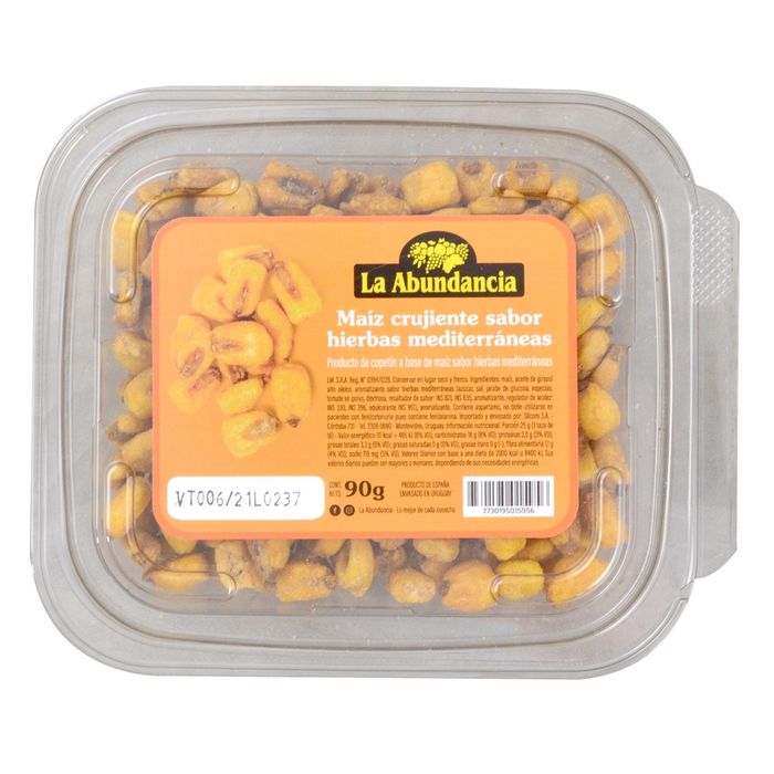 Maiz-crujiente-hierbas-mediterraneas-LA-ABUNDANCIA