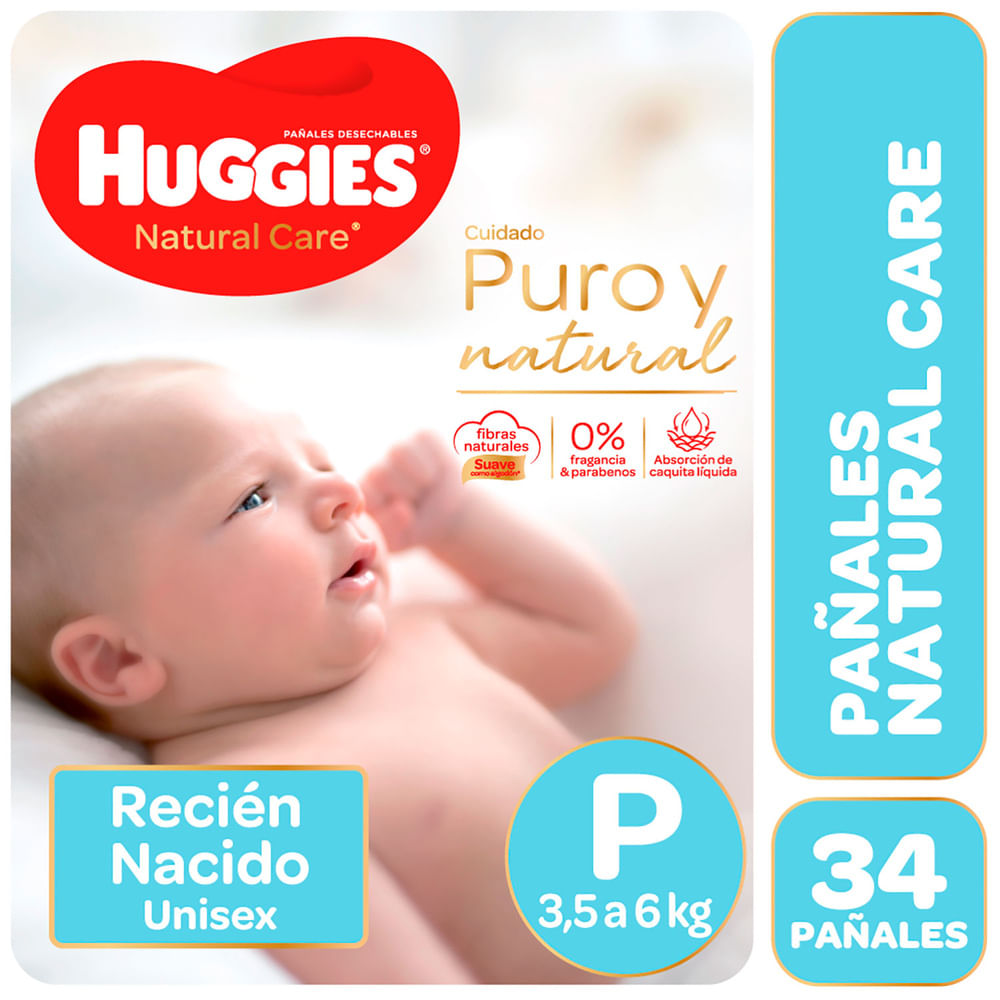 pañal huggies natural care p