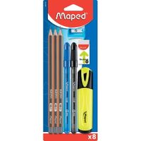 Set-MAPED-8-piezas-1-destacador---goma-de-borrar