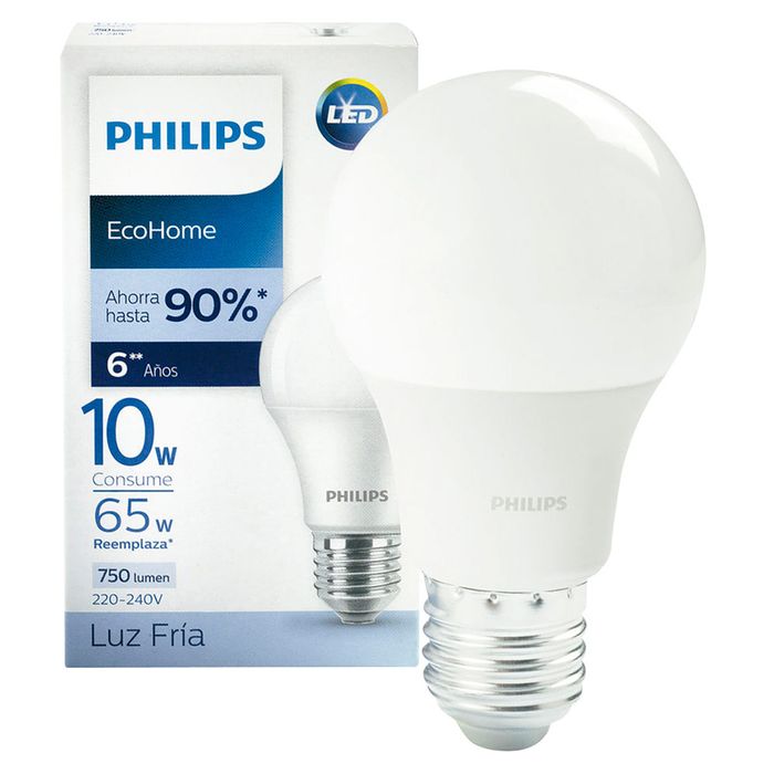 Lampara-led-PHILIPS-Mod.-Ecohome-10w--65w-e27-6500k Lampara-led-PHILIPS-Mod.-Ecohome-10w--65w-e27-6500k